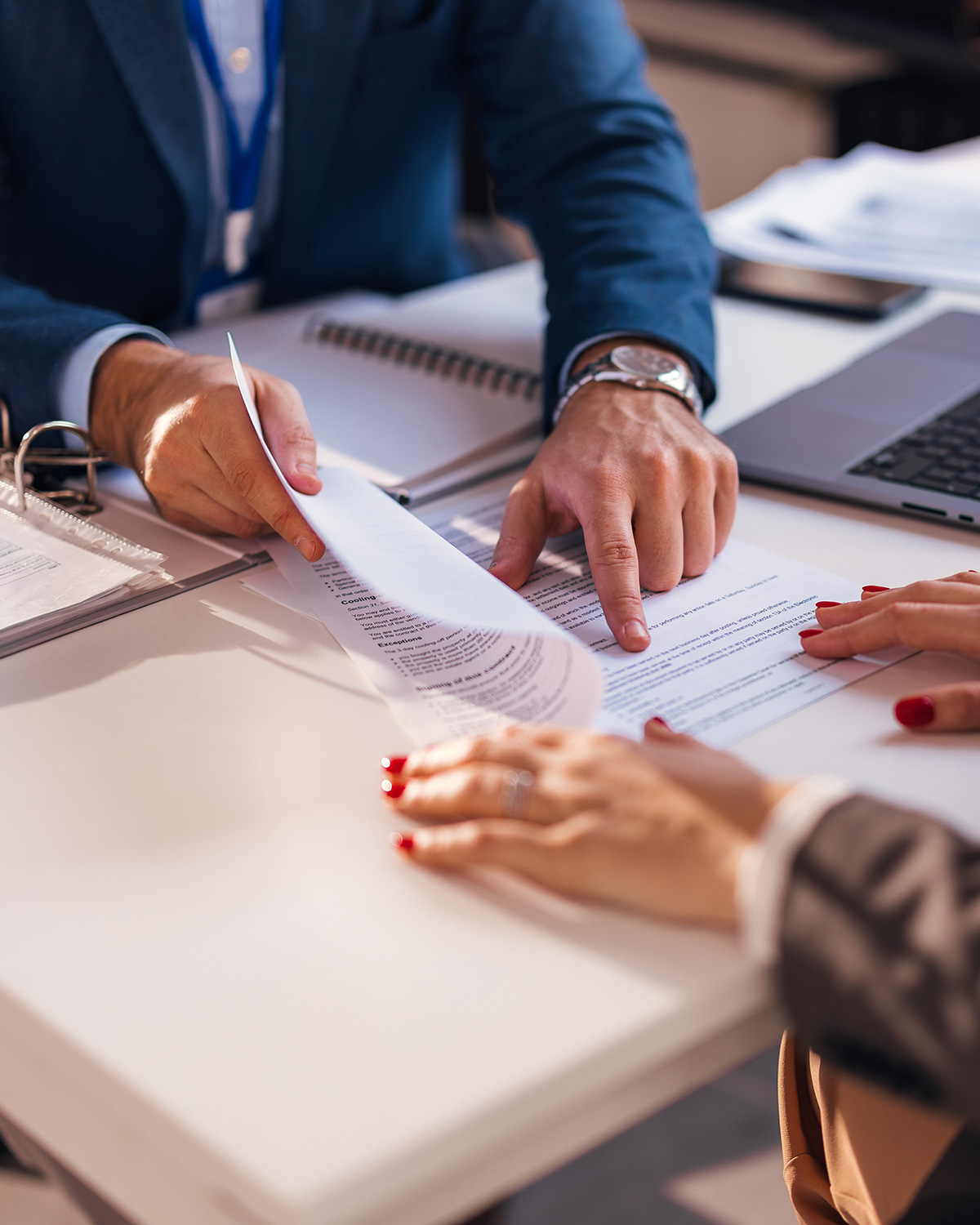 A Callahan Closings attorney reviews the Closing Disclosure Form with South Carolina homebuyers